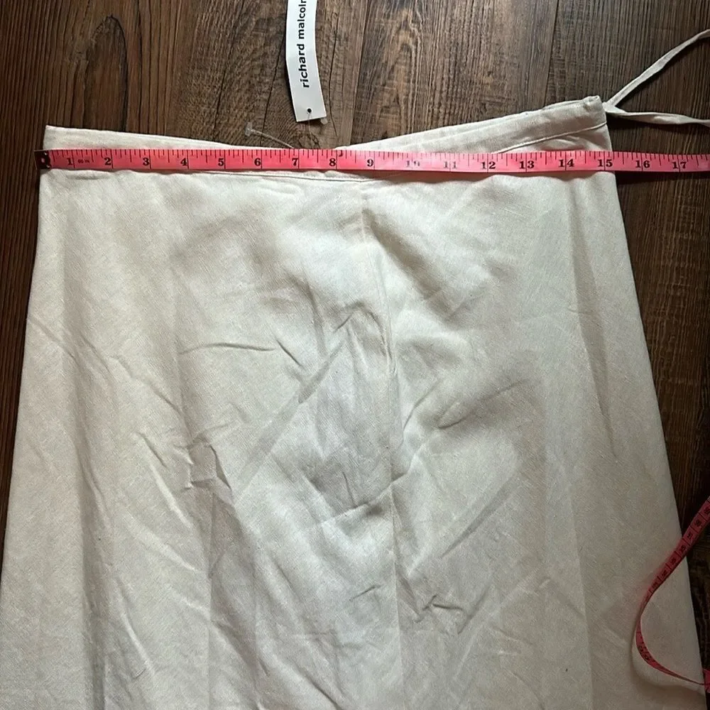 Richard Malcolm Cream A-Line Skirt